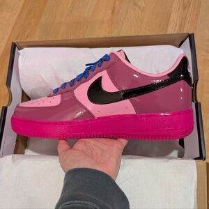 Nike Air Force 1 Low QS Pink Cooler Mulberry Rose, size 10.5 Men’s / 12 Women’s